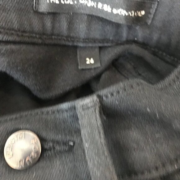 Aritzia Denim Forum Lola High Rise Black Jeans Size 26 - Picture 7 of 7